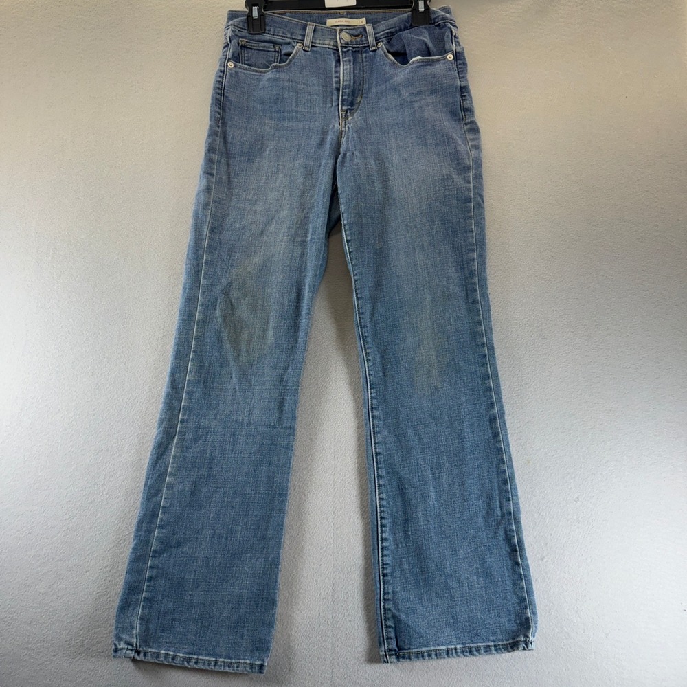 Levis Classic Bootcut Jeans Womens 4 Medium Wash Denim Blue 5 Pocket Boot Cut